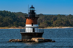 Plum Beach Lighthouse in Newport, Rhode Island